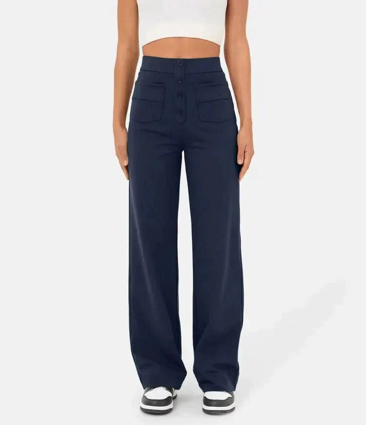 Lily™ | Pantaloni casual a vita alta