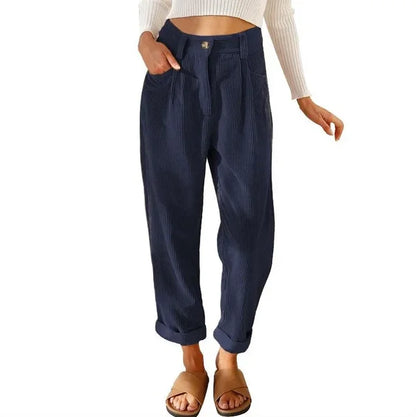 Clara™ | Pantalones de pana retro de talle alto