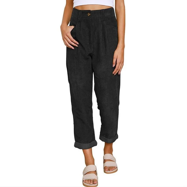 Clara™ | Pantalones de pana retro de talle alto