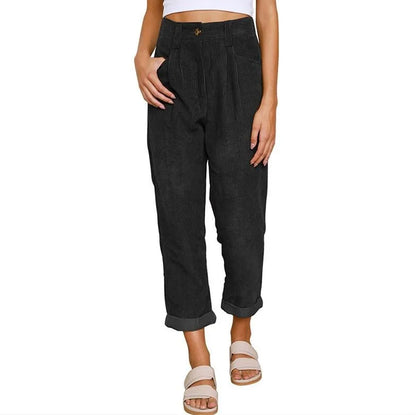 Clara™ | Pantalones de pana retro de talle alto