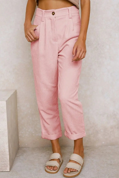 Clara™ | Pantalones de pana retro de talle alto