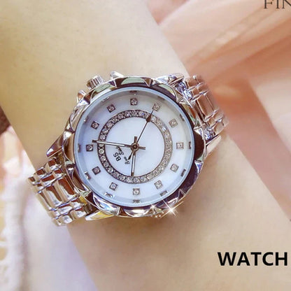 Reloj de pulsera de diamantes de imitación para mujer