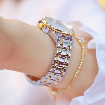 Reloj de pulsera de diamantes de imitación para mujer