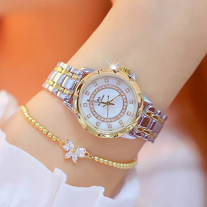 Reloj de pulsera de diamantes de imitación para mujer