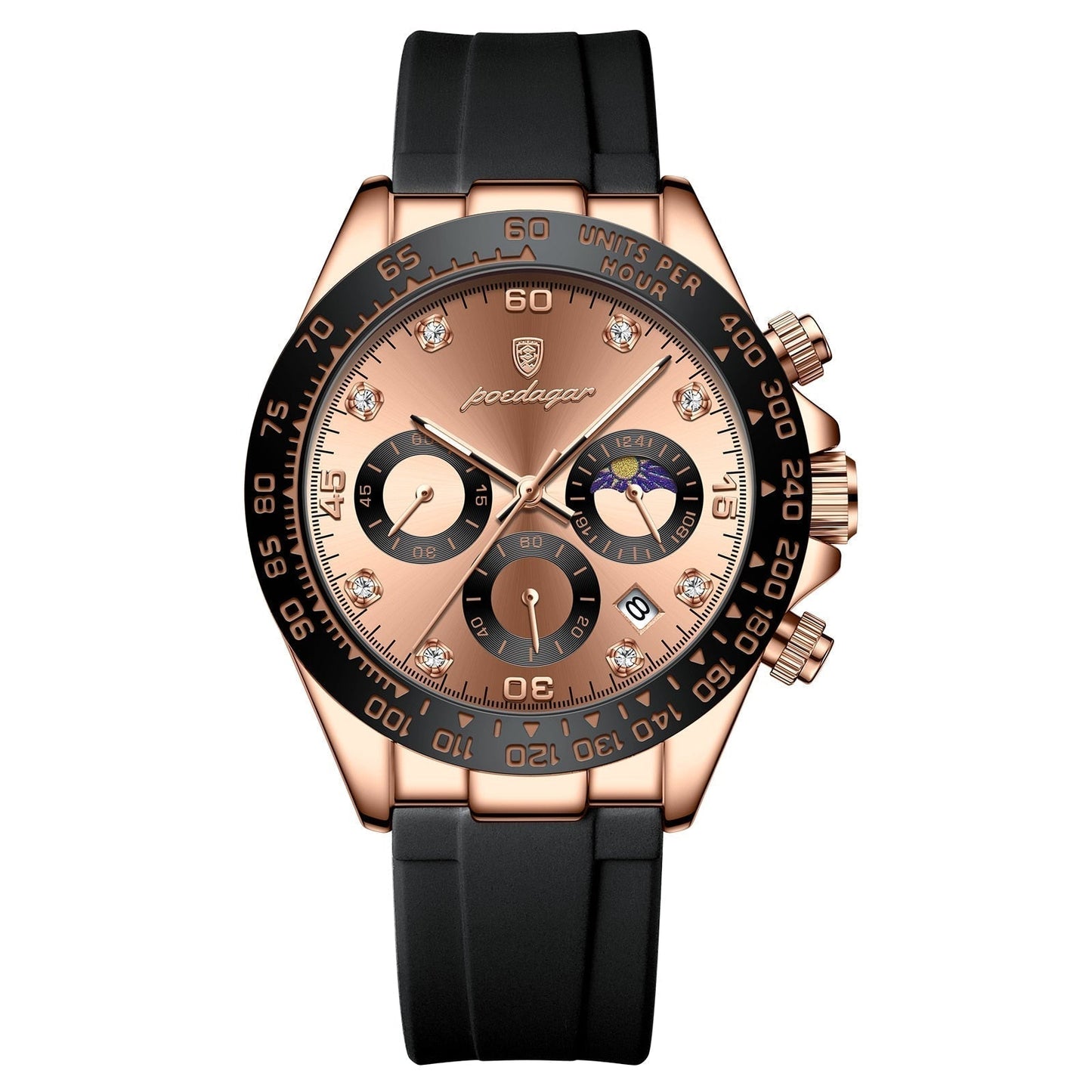 Orologio Poedagar Cronografo Fase Data