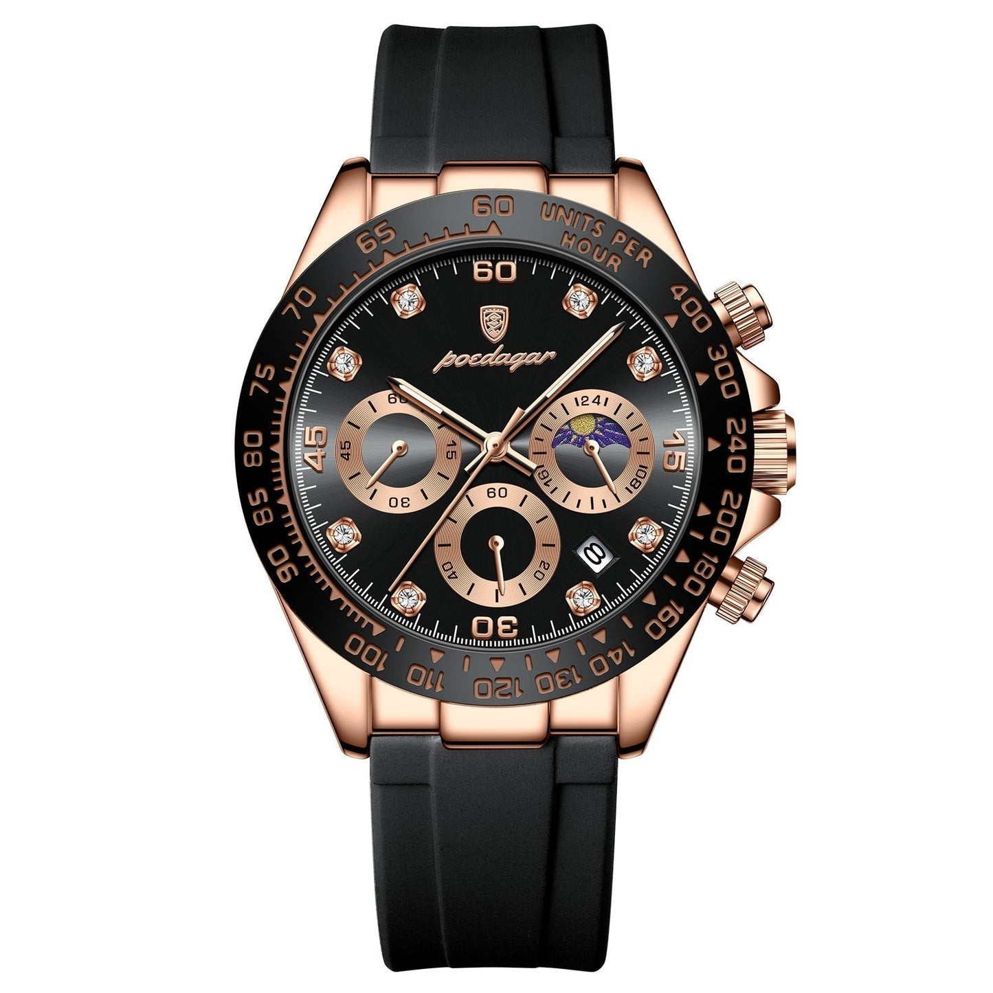Orologio Poedagar Cronografo Fase Data