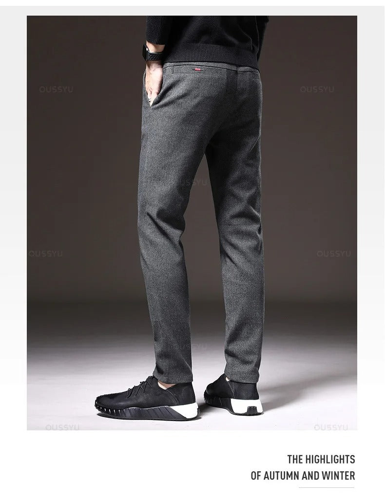 Pantalón de chándal de tela cepillada para hombre