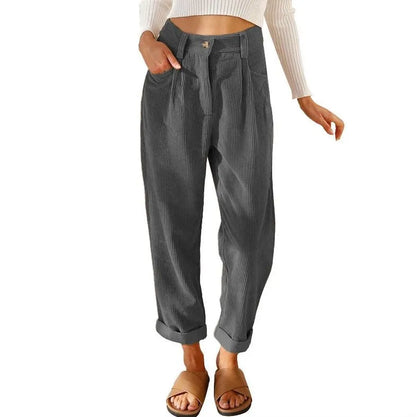 Clara™ | Pantalones de pana retro de talle alto