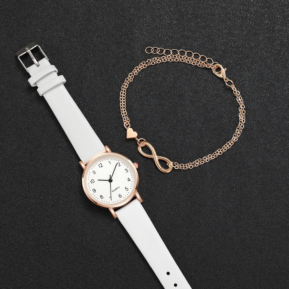 Orologio con cinturino in pelle + Regalo