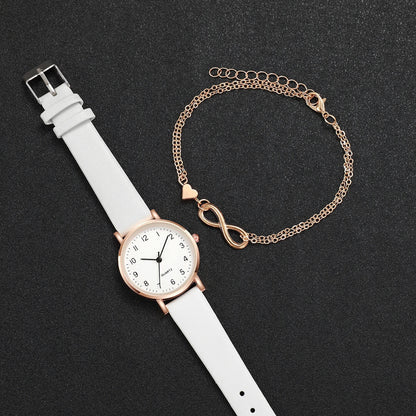 Orologio con cinturino in pelle + Regalo
