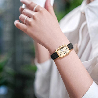 Reloj de pulsera cuadrado para mujer