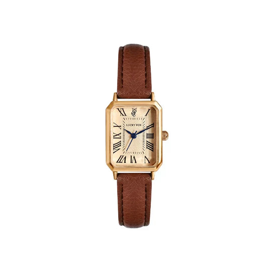 Reloj de pulsera cuadrado para mujer