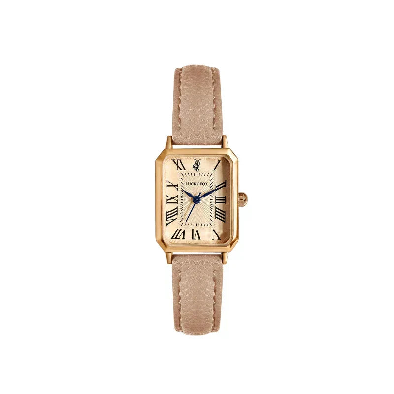 Reloj de pulsera cuadrado para mujer