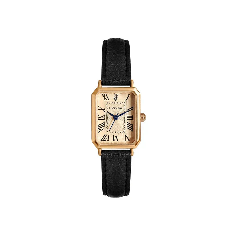 Reloj de pulsera cuadrado para mujer