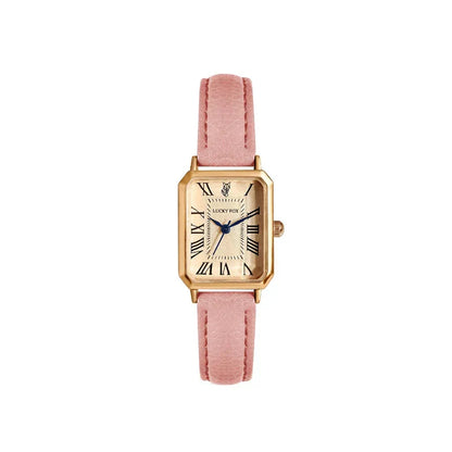 Reloj de pulsera cuadrado para mujer
