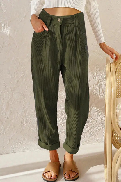 Clara™ | Pantalones de pana retro de talle alto