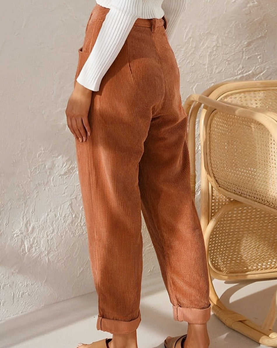 Clara™ | Pantalones de pana retro de talle alto